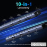 Док-станція USB3.2 Type-C --> HDMIx2, 60Hz/2xUSB-A/2xUSB-C 3.2/ RJ45/SD/TF/PD 100W CM639 Ugr (45380)