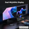 Док-станція USB3.2 Type-C --> HDMIx2, 60Hz/2xUSB-A/2xUSB-C 3.2/ RJ45/SD/TF/PD 100W CM639 Ugr (45380)