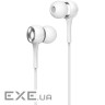 Навушники iKAKU KSC-401 AOSHENG, White, Mini jack/3.5мм, вакуумні, кабель 1.2 м (KSC-401 White)