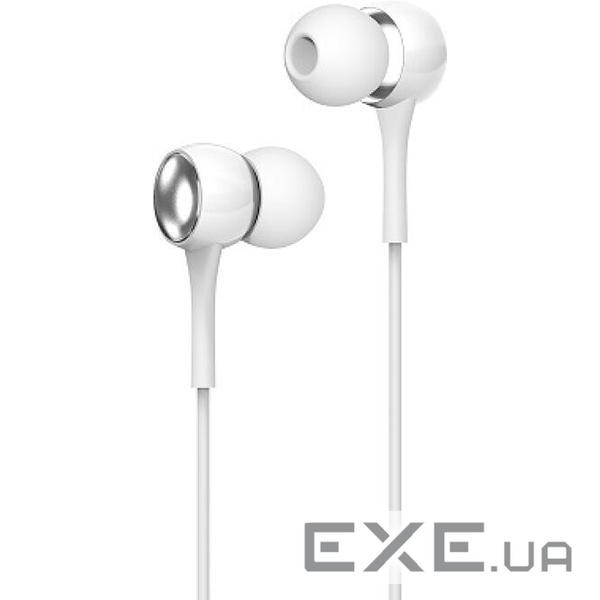 Навушники iKAKU KSC-401 AOSHENG, White, Mini jack/3.5мм, вакуумні, кабель 1.2 м (KSC-401 White)