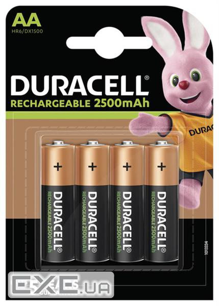 Акумулятор Duracell AA HR6 2500mAh * 4 (5000394057203 / 5007308)