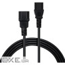 Кабель живлення C13 to C14 3.0m 1mm2 Vinga (VCPP1C13143BK)