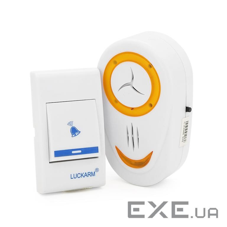 Бездротовий дверний дзвінок Luckarm 8853, приймач-передавач, 15 мелодій, світлооповіщення, дальність