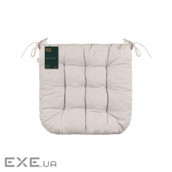 Подушка на стілець Ardesto Oliver бежевий , 40х40см 100% бавовна (ART02OB)