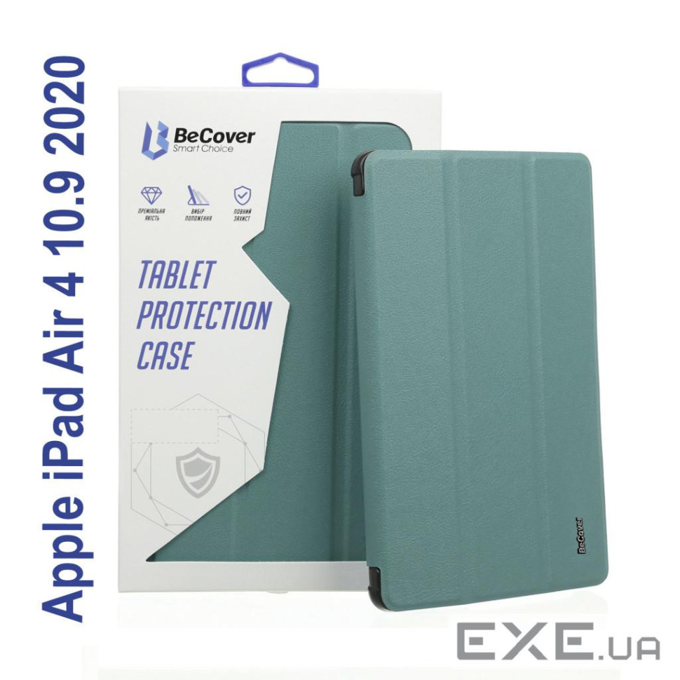 Чохол до планшета BeCover Tri Fold Hard TPU Apple iPad Air 4 10.9 2020/2022 Green (706750) (706750)