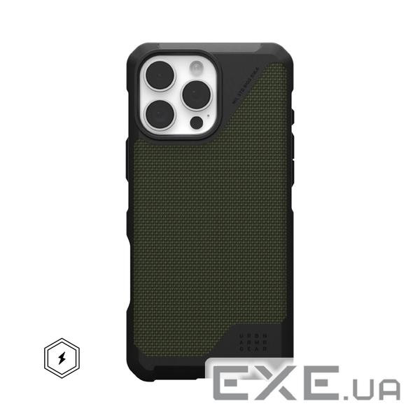 Чохол UAG для iPhone 16 Pro Max, Metropolis LT Magsafe, Kevlar Olive (114453113972)