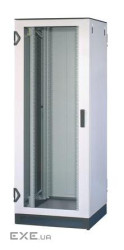 Шкаф 42U 80x90,стеклянная дверь, 400кг,цок.,7021/ 35 (10130100)