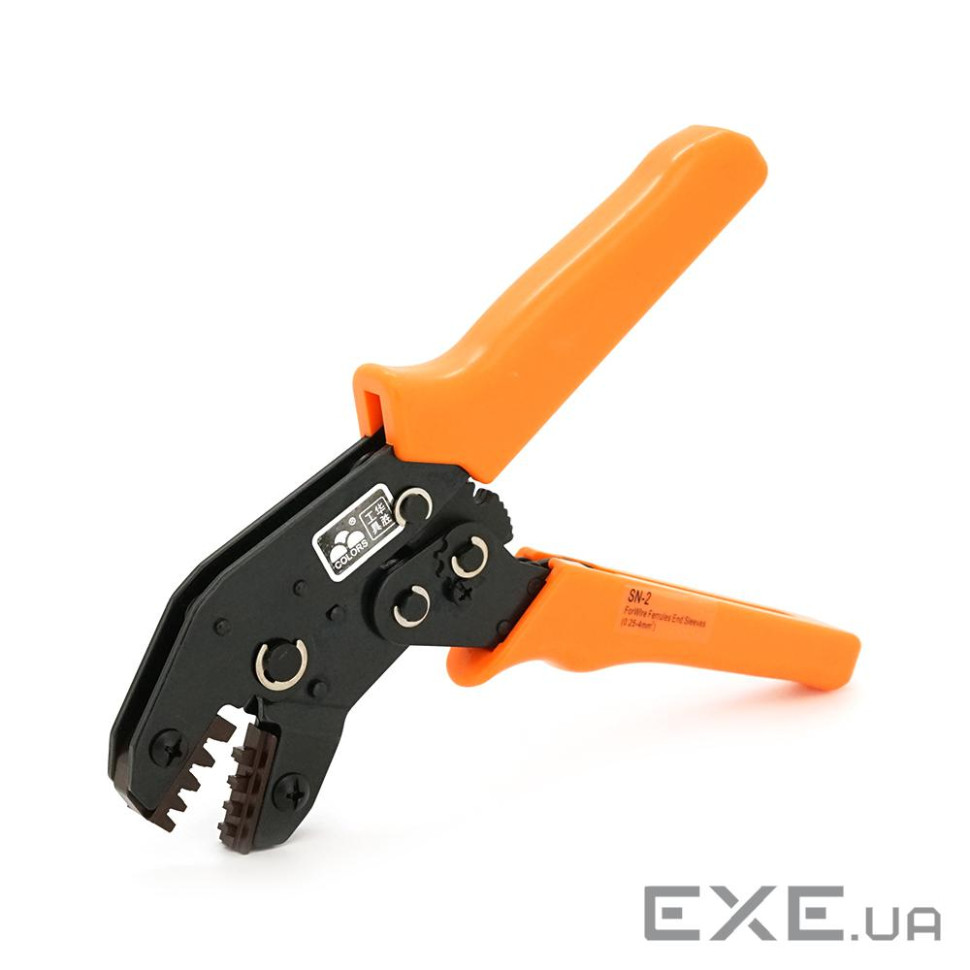 Інструмент обтискний SN-2 для обтискання клем, 0.25-1.5mm2, Black-orange (SN-2-OR)
