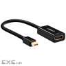 Перехідник Mini DisplayPort M to HDMI F 4K 30Hz black Ugreen (40360)