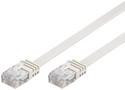 Патч-корд неекранований RJ45 UTP5e 5.0m,patch AWG30/7 Flat D=1.5x6.0mm,білий (75.09.3361-10) (75.09.3361-10)