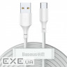 Кабель Baseus Simple Wisdom Data Cable Kit USB to Type-C 5A (2PCS/Set）1.5m White (TZCATZJ-02)