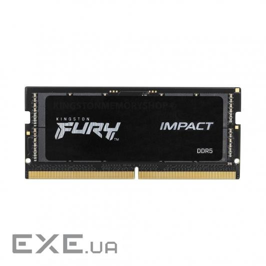 Kingston DRAM 32GB 4800MT/s DDR5 CL38 SODIMM FURY Impact EAN: 740617326123 (KF548S38IB-32)