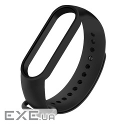 Ремінець для фітнес браслета BeCover Silicone Xiaomi Mi Smart Band 5 Black (705062)