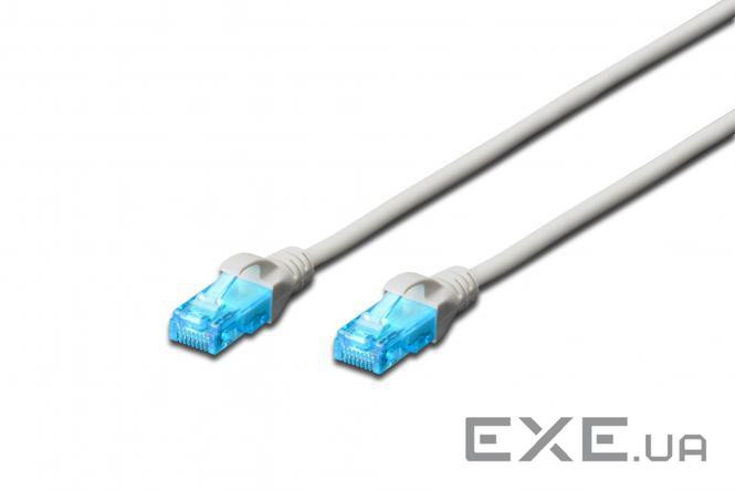 Патч-корд 2E CAT 5e, UTP, 7м, 26AWG, RJ45, 7/0.16, Cu, LSZH, сірий (2E-PC5ECU-7LSZH-GRY) (2E-PC5ECU-7LSZH-GRY)