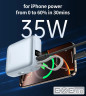 УМБ Choetech 10000mAh 35W PD3.0 USB-C In/Out, with buid-in type-C cabel голуба (B832-LBE)