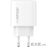 СЗУ Proove Silicone Power 2 45W (Type-C+USB) white (WCSP24110002)