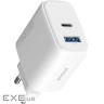 СЗУ Proove Silicone Power 2 45W (Type-C+USB) white (WCSP24110002)