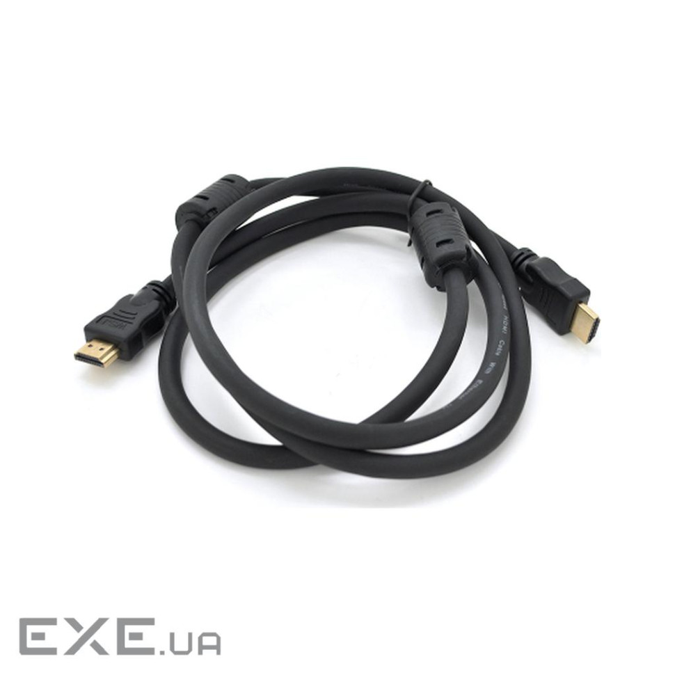 Кабель Ritar PL-HD348 HDMI-HDMI Ultra HD 4K, 1080P, 1.0m, v1,4 (YT-HDMI(M)/(M)V1.4-1.0m Gold)