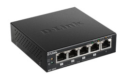 Комутатори D-Link DGS-1005P/E (5-Port 10000BaseTX Auto-Negotiating (NWAY) 10/100/1000Mbps, PoE Ports