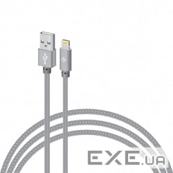 Дата кабель USB 2.0 AM to Lightning 1.0m CBGNYL1 grey Intaleo (1283126477652)