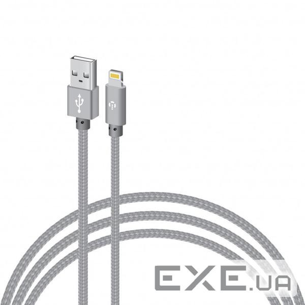 Дата кабель USB 2.0 AM to Lightning 1.0m CBGNYL1 grey Intaleo (1283126477652)