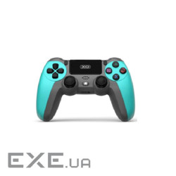 Геймпад бездротової XO GP6 B для PS4 Bluetooth / Wired, 17 кнопок, (Grey / Green), 3.7V, 600mAh, 200