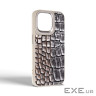 Чохол до мобільного телефона Harder Glamorous Croco Apple iPhone 15 Pro Max Grey Gold (ARM76766)