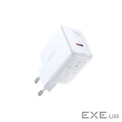 Зарядний пристрій Acefast 1xUSB-C PD20W A1 white (6974316280040)