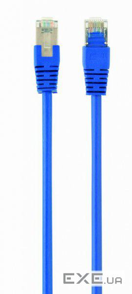 Патч корд PP22-1M / B, FTP, литий, 50u "штекер із засувкою, 1 м, синій (PP22-1M / B) (PP22-1M/B)