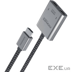 Адаптер Promate HDMI - 2xHDMI (M/F) 1 м Black (mediasplit-h2.black)