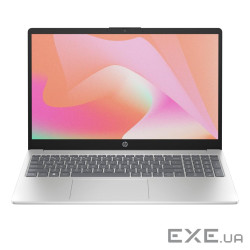 Ноутбук HP 15-fd0112ua 15.6 FHD IPS AG, Intel N100, 8GB, F256GB, UMA, DOS, сріблястий (DM8C0EA)
