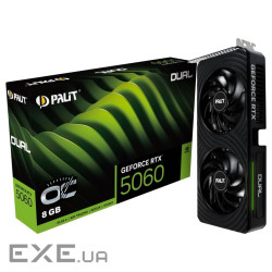 Відеокарта PALIT GeForce RTX 5060 Dual OC (NE75060S19P1-GB2063D)