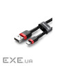 Дата кабель USB 2.0 AM to Lightning 2.0m 1.5A red-black Baseus (CALKLF-C19)