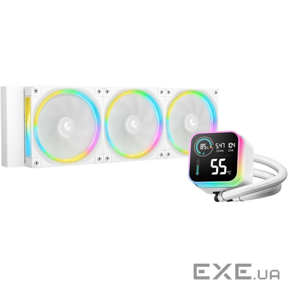 Система водяного охлаждения DeepCool LQ360 Ultra ARGB WH (R-LQ360-WHASMC-G-1), Intel: 1851/1700/1200