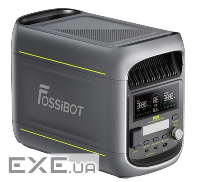 Портативна зарядна станція FOSSiBOT F1800, 1800W / 1024Wh LiFePO₄, MPPT 500W max, DC-12V, Car port-1