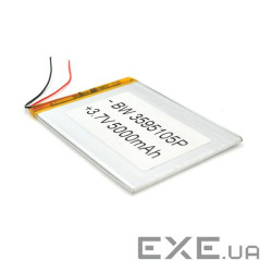 Літій-полімерний акумулятор 3.5*95*105mm (Li-ion 3.7В 5000мА&middot,год) (3595105) ) (3595105)