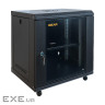 Шафа настінна GEAR 12U 19" 600x450x650 мм, + полка 19", black (GWMSN-12U-600-450)