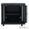 Шафа настінна GEAR 12U 19" 600x450x650 мм, + полка 19", black (GWMSN-12U-600-450)