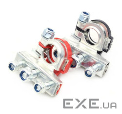 Клема для свинцево-кислотного акумулятора D8, оцинкований метал, 2 штуки в упаковці, ціна (YT-39422) (YT-39422)