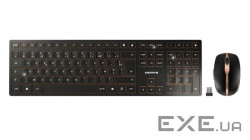 JD-9100GB-2 - Keyboard and Mouse, 2400dpi, DW9100, UK English, QWERTY, Bluetooth / Wireless, Cherry