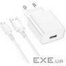 Зарядний пристрій BOROFONE BA74A Aspirer charger set(Micro) White (BA74AMW)