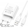 Зарядний пристрій BOROFONE BA74A Aspirer charger set(Micro) White (BA74AMW)