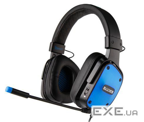 Гарнітура Sades SA-722 Dpower Black/Blue (sa722blj)