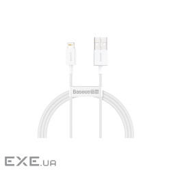Дата кабель USB 2.0 AM to Lightning 2.0m Superior Fast Charging 2.4A white Baseus (CALYS-C02)