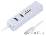 Концентратор Maxxter USB to Gigabit Ethernet, 2 Ports USB 3.0 + microSD/TF card r (NECH-2P-SD-01)