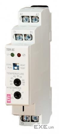 Термостат ETI, TER-3 С (+30...+70) 24-240 AC/DC (1x16A, AC1) (2471802)