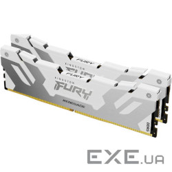 Модуль пам'яті KINGSTON FURY Renegade White/Silver DDR5 6400MHz 32GB Kit 2x16GB (KF564C32RWK2-32)