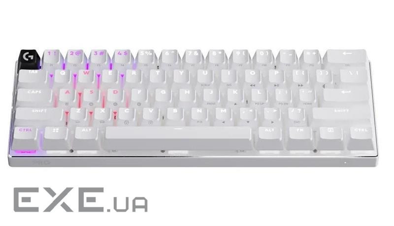 Клавіатура Logitech G Pro X 60 Lightspeed GX Tactile Wireless/Bluetooth UA White (920-011930)