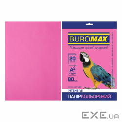 Папір Buromax А4, 80g, INTENSIVE crimson, 20sh (BM.2721320-29)