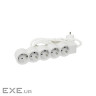 Multi-outlet STANDARD 5x2K+3 sockets, 16 A, with cable 1.5 m, color White/Grey (694555)